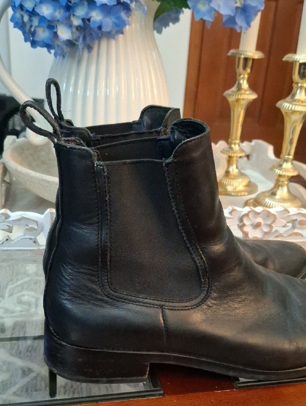 Thursday Boot Company Veronica Black Leather Chelsea Boots Size 10 - Picture 3 of 9